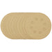 Gold-Sanding-Discs-with-Hook-&-Loop,-125mm,-180-Grit,-8-Dust-Extraction-Holes-(Pack-of-10)