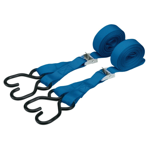 Ratcheting-Tie-Down-Straps,-5.0m-x-25mm,-125kg-(2-Piece)