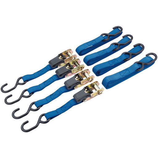 Ratcheting-Tie-Down-Straps,-5m-x-25mm,-250kg-(4-Piece)