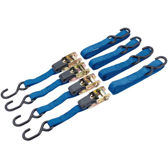 Ratcheting-Tie-Down-Straps,-5m-x-25mm,-250kg-(4-Piece)