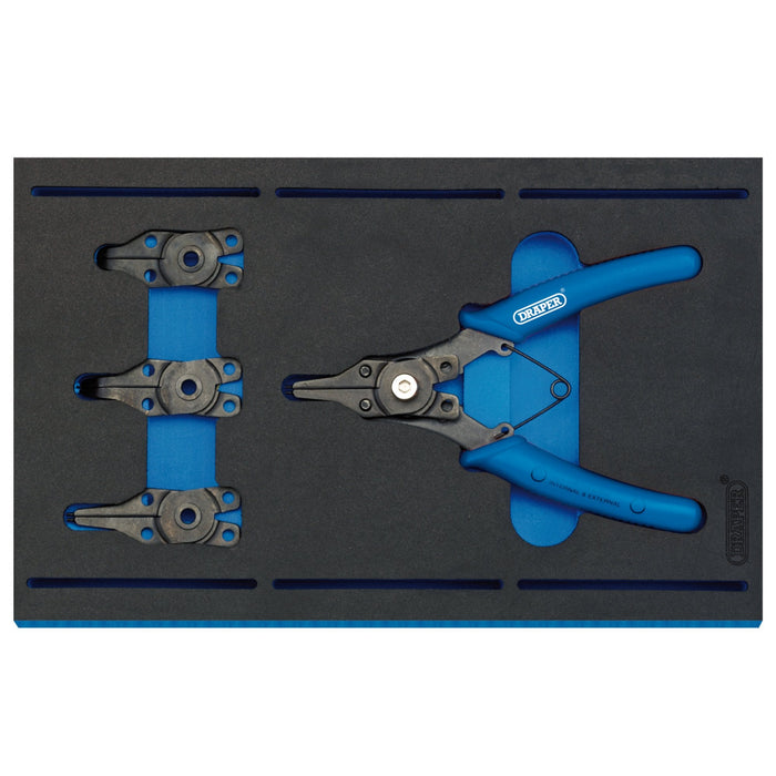 Interchangeable-Circlip-Plier-Set-in-1/4-Drawer-EVA-Insert-Tray-(5-Piece)