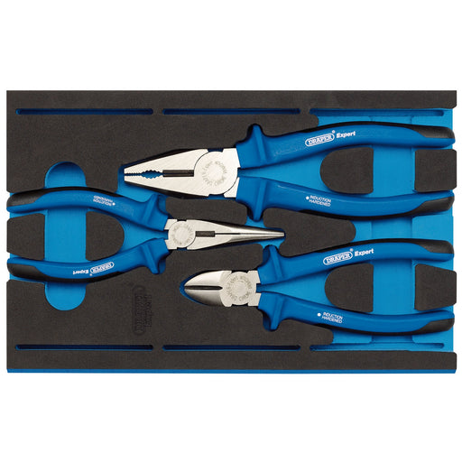 Draper-Expert-Heavy-Duty-Plier-Set-in-1/4-Drawer-EVA-Insert-Tray-(3-Piece)