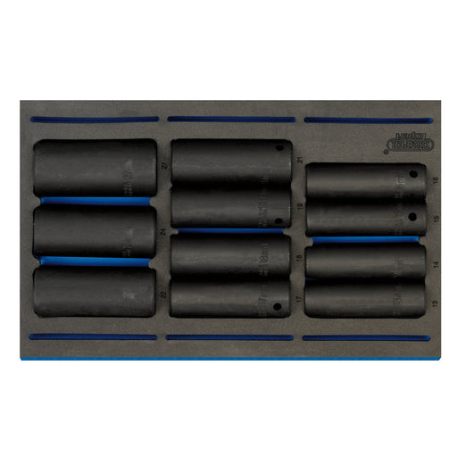 Draper-HI-TORQÂ®-Metric-Deep-Impact-Socket-Set-in-EVA-Drawer-Insert-Tray,-1/2"-Sq.-Dr.-(11-Piece)