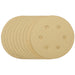 Gold-Sanding-Discs-with-Hook-&-Loop,-150mm,-120-Grit,-6-Dust-Extraction-Holes-(Pack-of-10)-(Pack-of-10)