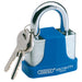 Laminated-Steel-Padlock-and-2-Keys-with-Hardened-Steel-Shackle-and-Bumper,-50mm