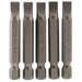 Plain-Slot-Insert-Bit,-6mm,-1/4"-Hex,-50mm-Long-(Pack-of-5)
