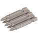 Cross-Slot-Insert-Bit,-1/4"-Hex,-50mm-Long,-No.1-(Pack-of-5)