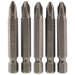 Cross-Slot-Insert-Bit,-1/4"-Hex,-50mm-Long,-No.2-(Pack-of-5)