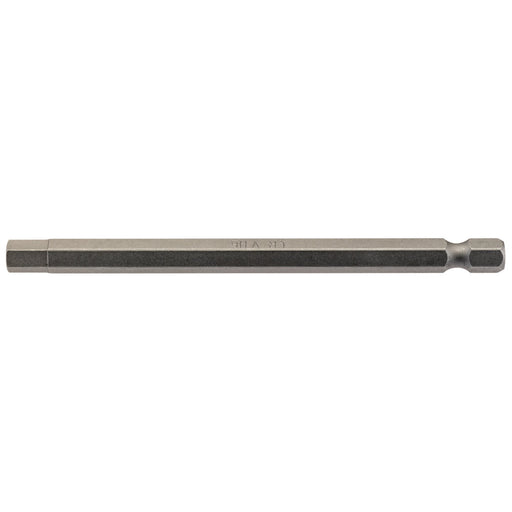 Hexagonal-Insert-Bit,-6mm,-1/4"-Hex,-100mm-Long-(Pack-of-1)