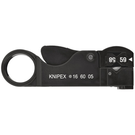 KNIPEX-16-60-05SB-Adjustable-Co-Axial-Stripping-Tool,-105mm