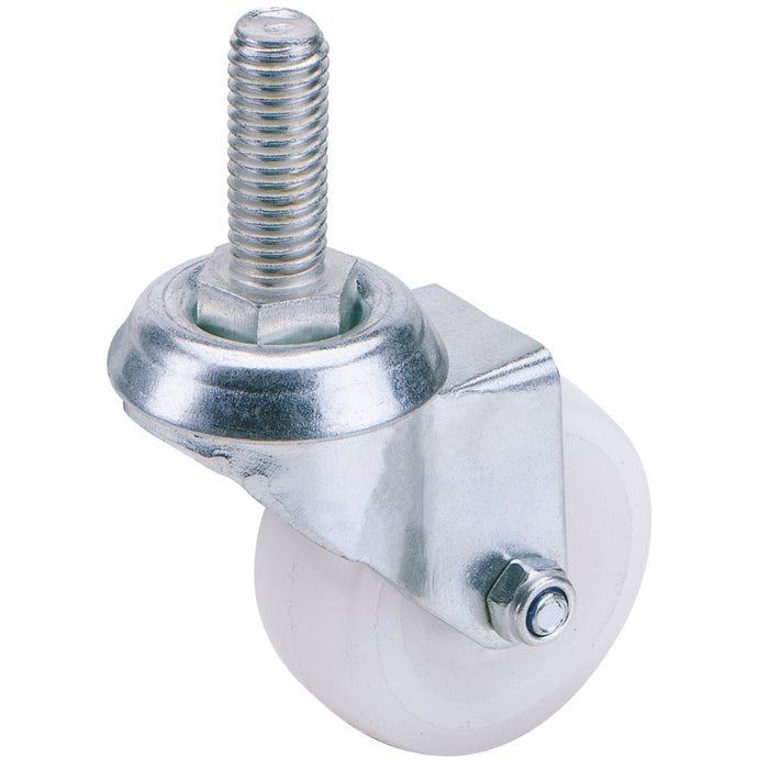 Swivel-Bolt-Fixing-Nylon-Wheel,-50mm-Diameter,-S.W.L.-50kg