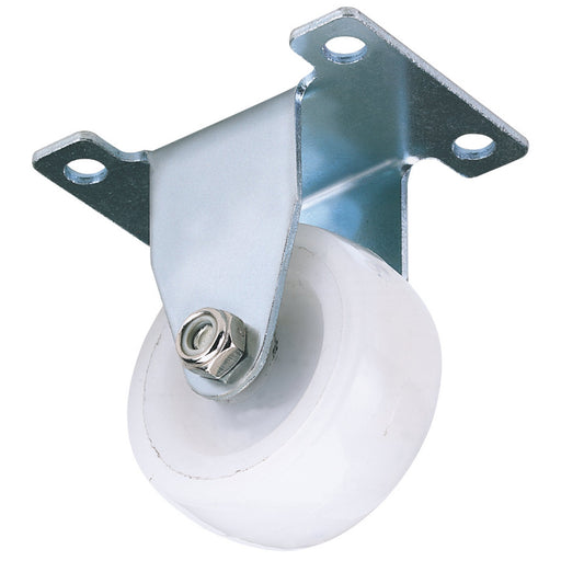 Fixed-Plate-Fixing-Nylon-Wheel,-50mm-Diameter,-S.W.L.-75kg