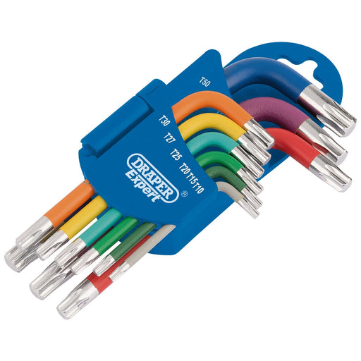 Draper-Expert-TX-STARÂ®-Metric-Coloured-Short-Arm-Key-Set-(9-Piece)