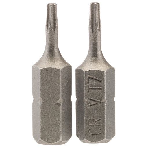 Draper-TX-STAR®-Insert-Bit,-1/4"-Hex,-25mm-Long,-T7-(Pack-of-2)