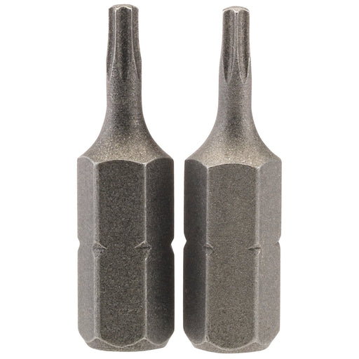 Draper-TX-STAR®-Insert-Bit,-1/4"-Hex,-25mm-Long,-T8-(Pack-of-2)