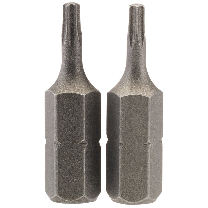 Draper-TX-STAR®-Insert-Bit,-1/4"-Hex,-25mm-Long,-T8-(Pack-of-2)
