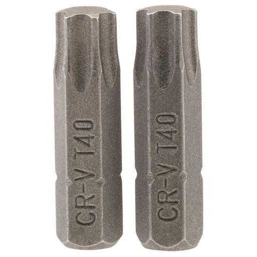 Draper-TX-STARÂ®-Insert-Bit,-1/4"-Hex,-25mm-Long,-T40-(Pack-of-2)