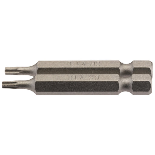 Draper-TX-STARÂ®-Insert-Bit,-1/4"-Hex,-50mm-Long,-T10-(Pack-of-2)