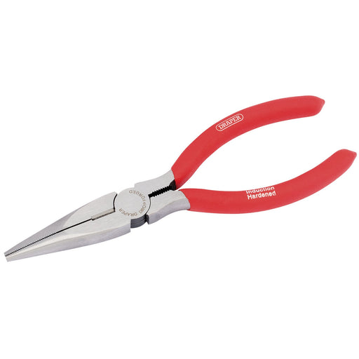 Draper-RedlineÂ®-Long-Nose-Pliers-with-PVC-Dipped-Handles,-160mm