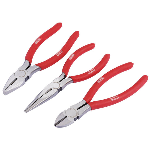 Draper-RedlineÂ®-Pliers-Set-with-PVC-Dipped-Handles,-160mm-(3-Piece)