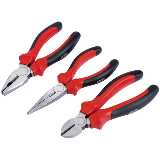Draper-Redline®-Plier-Set-With-Soft-Grip-Handles,-160mm-(3-Piece)