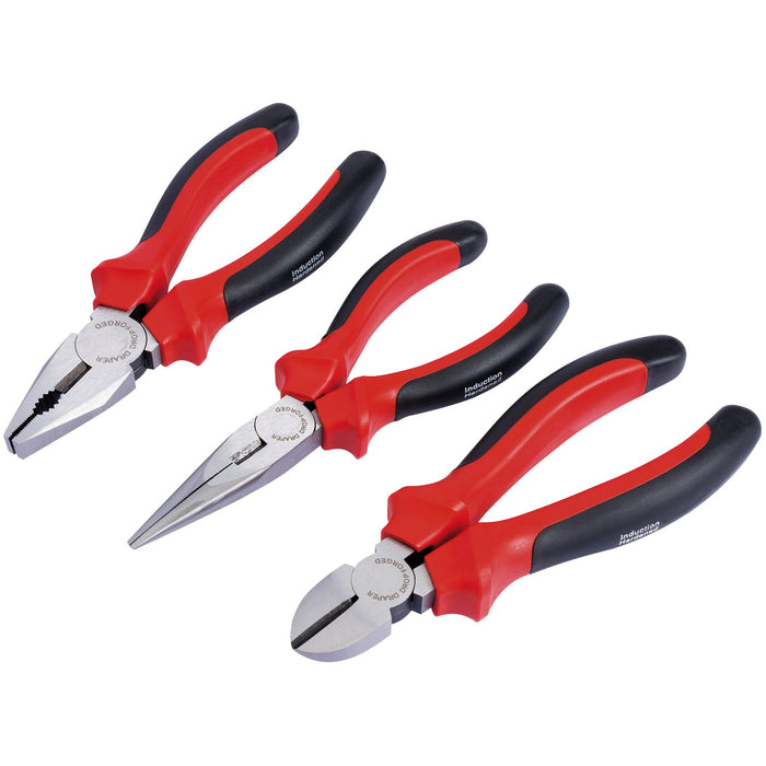 Draper-Redline®-Plier-Set-With-Soft-Grip-Handles,-160mm-(3-Piece)