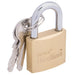 Draper-RedlineÂ®-Brass-Cylinder-Padlock,-30mm