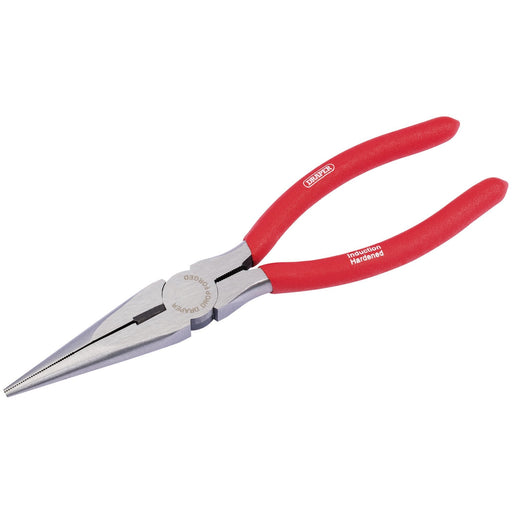 Draper-RedlineÂ®-Long-Nose-Plier-with-PVC-Dipped-Handle,-200mm