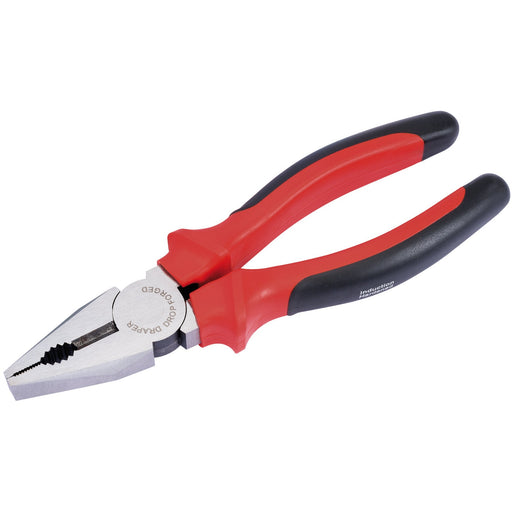 Draper-RedlineÂ®-Heavy-Duty-Combination-Plier-with-Soft-Grip-Handle,-200mm