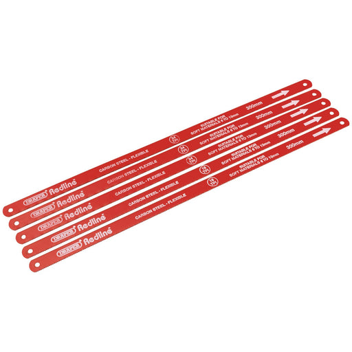 Draper-RedlineÂ®-Hacksaw-Blades,-300mm-(Pack-of-5)