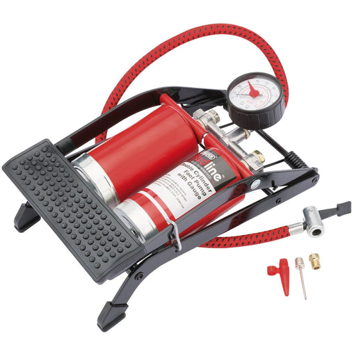 Draper-RedlineÂ®-Double-Cylinder-Foot-Pump