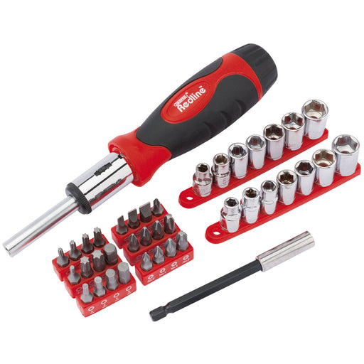 Draper-Redline®-Ratcheting-Screwdriver-Socket-and-Bit-Set-(40-Piece)