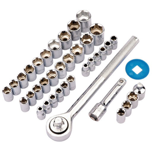 Draper-Redline®-Socket-Set,-1/4",-3/8"-Sq.-Dr.-(39-Piece)