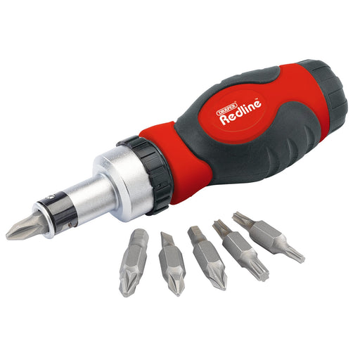Draper-RedlineÂ®-Ratcheting-Screwdriver-and-Bit-Set-(6-Piece)
