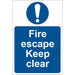 Fire-Escape-Keep-Clear