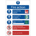 Fire-Action-Procedure'-Mandatory-Sign,-200-x-300mm,-Design-2