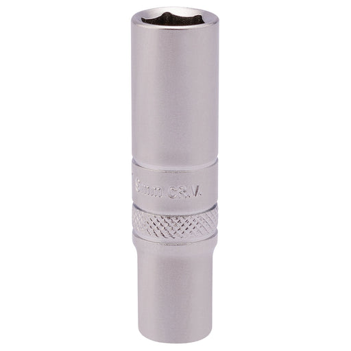 6-Point-Deep-Socket,-1/4"-Sq.-Dr.,-9mm