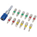 Coloured-Screwdriver-Bit-Set-With-Magnetic-Holder-(13-Piece)