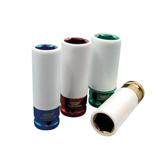 Wheel-Nut-Socket-for-Alloy-Wheels,-1/2"-Sq.-Dr.-(4-Piece)