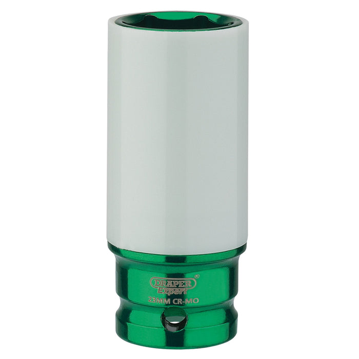 Draper-HI-TORQÂ®-Wheel-Nut-Socket-for-Alloy-Wheels,-1/2"-Sq.-Dr.-(23mm)
