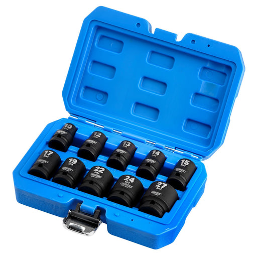 Metric-Impact-Socket-Set,-1/2"-Sq.-Dr.-(10-Piece)