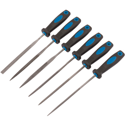 Soft-Grip-Needle-File-Set,-150mm-(6-Piece)
