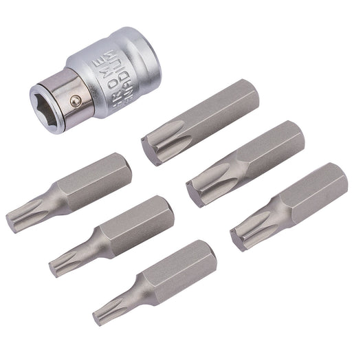 Draper-TX-STAR®-Bit-and-Bit-Holder-Set,-3/8"-Sq.-Dr.-(7-Piece)