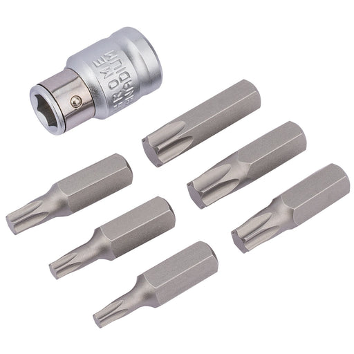 Draper-TX-STARÂ®-Bit-and-Bit-Holder-Set,-3/8"-Sq.-Dr.-(7-Piece)