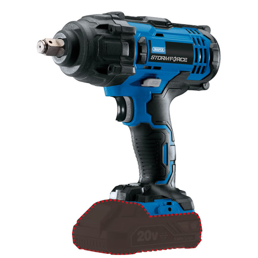 Draper-Storm-Force®-20V-Mid-Torque-Impact-Wrench,-1/2"-Sq.-Dr.,-400Nm-(Sold-Bare)