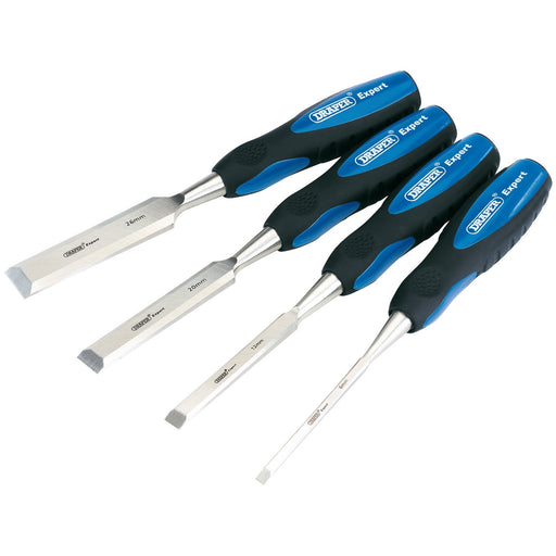 Draper-Expert-Soft-Grip-Bevel-Edge-Wood-Chisel-Set,-150mm-(4-Piece)