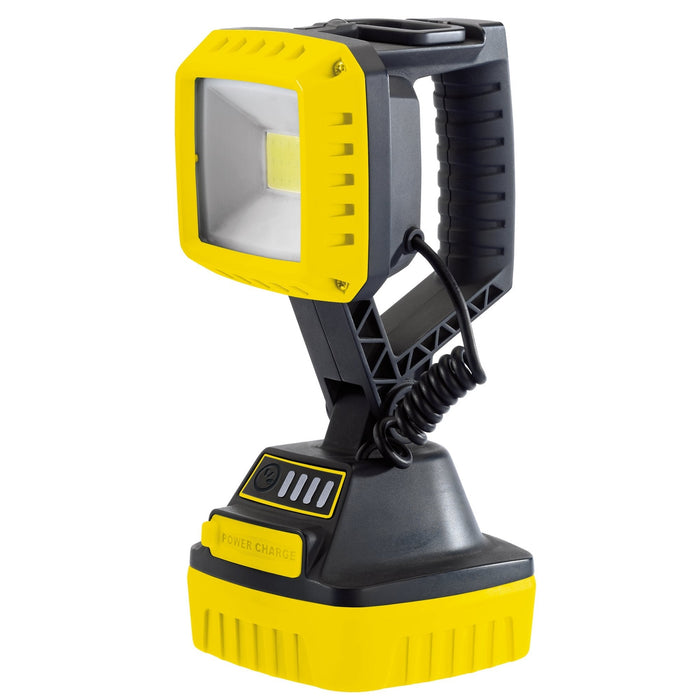 COB-LED-Rechargeable-Work-Light,-10W,-1,000-Lumens,-Yellow,-2-x-2.2Ah-Batteries