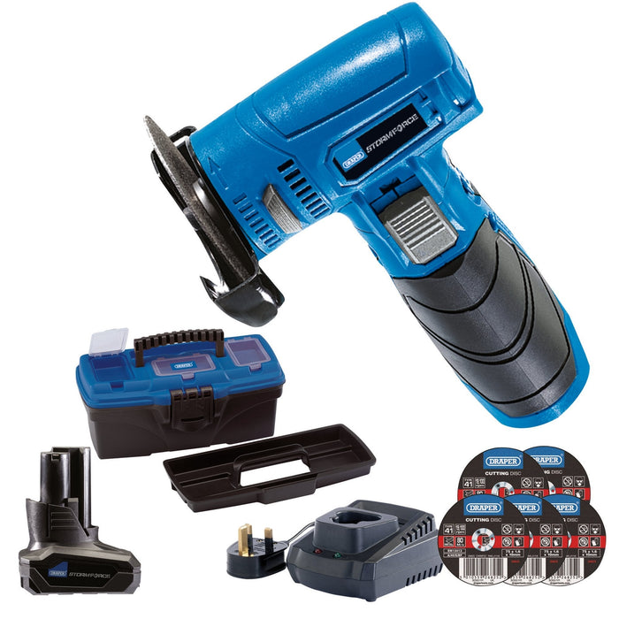 Draper-Storm-ForceÂ®-10.8V-Angle-Grinder/Cut-Off-Tool-Kit---Tool-Kit-1