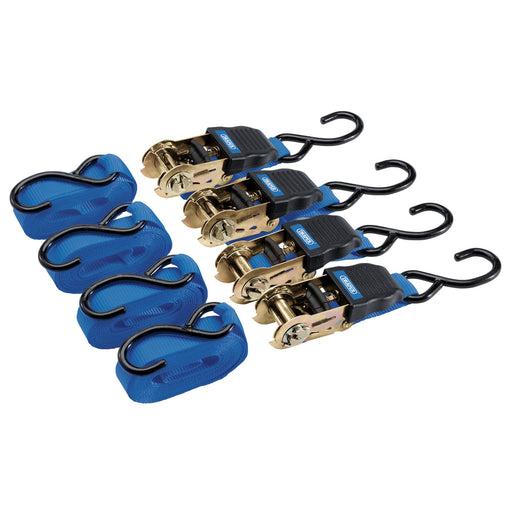 Ratchet-Tie-Down-Straps,-4.5m-x-25mm,-225kg-(4-Piece)