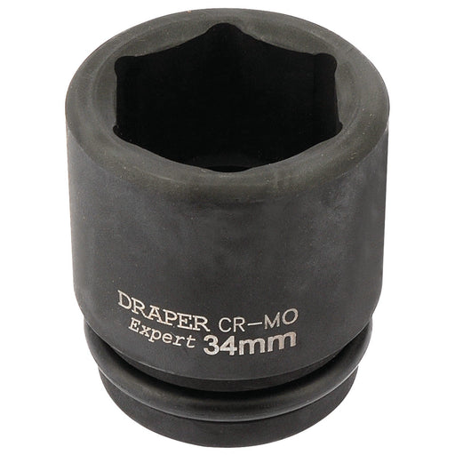 Draper-Expert-HI-TORQÂ®-6-Point-Impact-Socket,-3/4"-Sq.-Dr.,-34mm